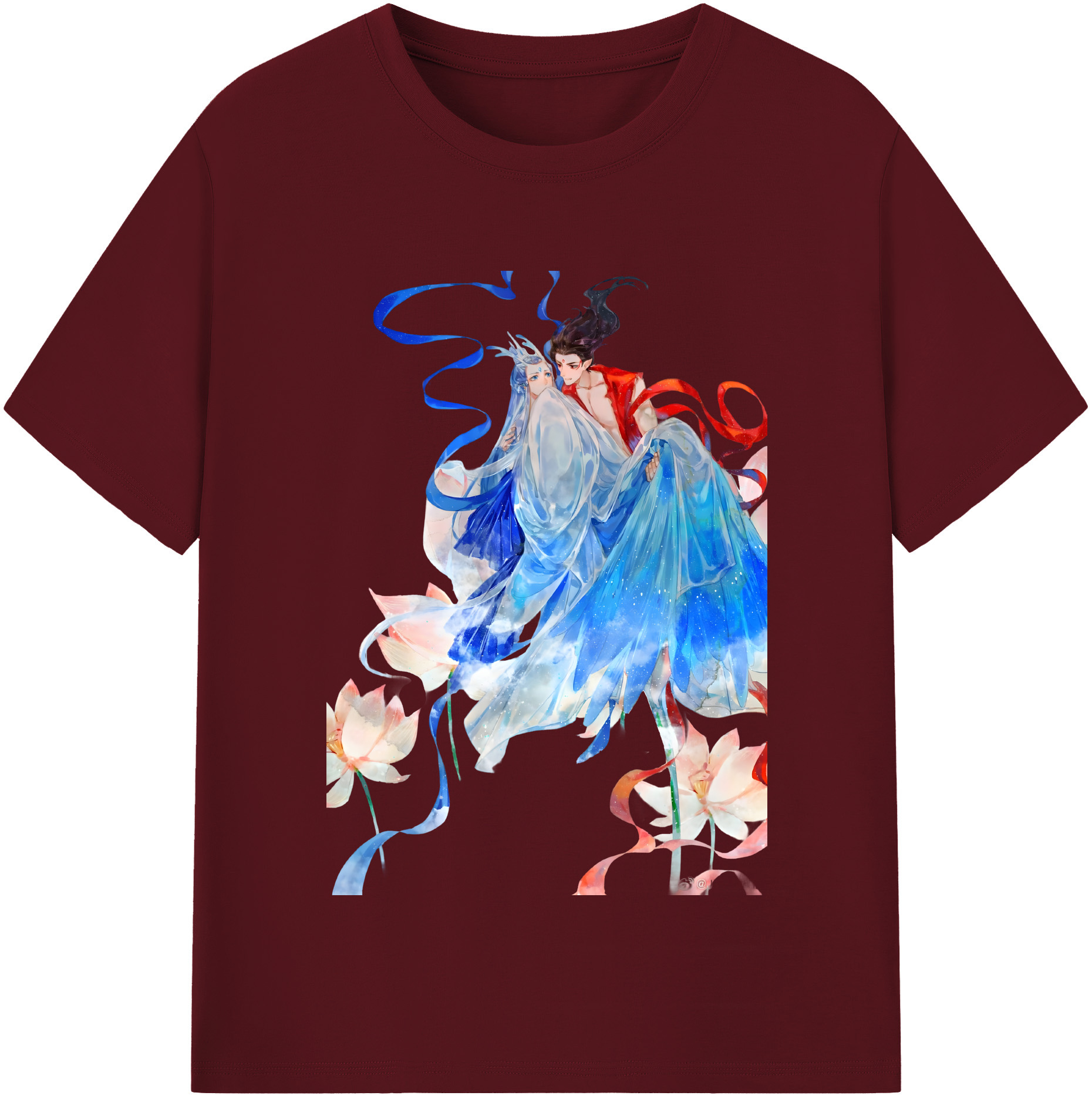 （画像用） Ne Zha 2 ナタ 魔童の大暴れ 綿100％半袖Tシャツ（フロントプリント）